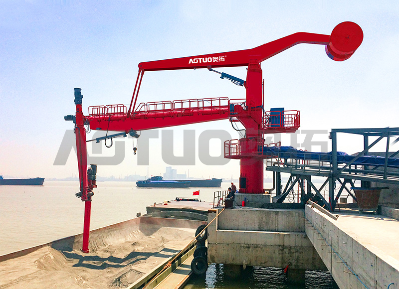 600-15000 DWT 100-500t/j Pemunggah Kapal Skru Tetap